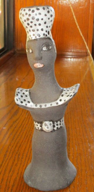 Ayanda Mji South African Hand Crafted Pottery Two Faced Lady
