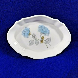 Small Trinket Dish / Tray By Wedgwood - Ice Rose - Bone China - England - 4 1/3 "