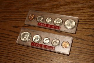 2 1964 1964 - D U.  S.  Proof Set Of Coins,  Whitman Holder Estate Find
