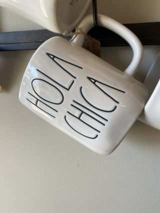 Rae Dunn “hola Chica ” Mug Ivory Inside And Out Ll Font