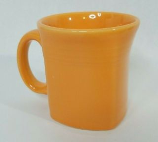 Fiestaware Squared Base Mug,  Homer Laughlin 12 Oz Marigold Orange