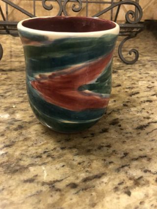 GAIL PITTMAN FLAME SIGNED COFFEE CUP 3