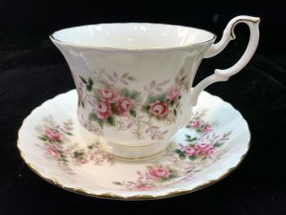 Royal Albert Lavender Rose England Bone China Teacup And Saucer