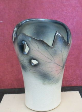 Studio Art Stoneware Pottery Vase Signed