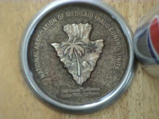 National Association Of Medicaid Fraud Control Units,  Glass Paperweight,  Vintage