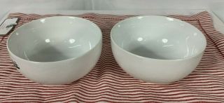 Threshold Porcelain 5 - 1/2 " White Coupe Cereal Soup Bowls - Set Of 2