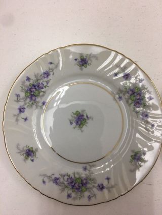 Johann Haviland Violets Small Side Dish Plates Jl 061317b