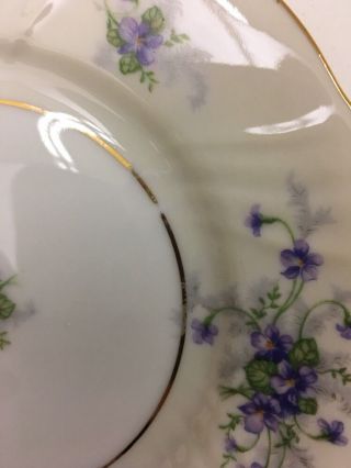 Johann Haviland Violets Small Side Dish Plates Jl 061317B 3
