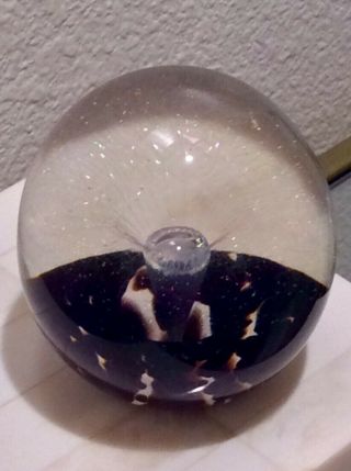 Vintage Robert Eickholt Blown Glass Paperweight Signed And Numbered