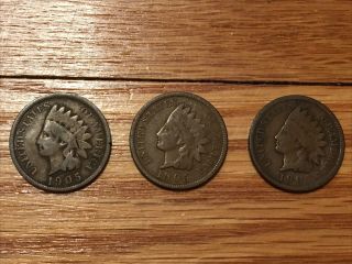 Roll of 50 1905 Indian Head Cent Pennies 2