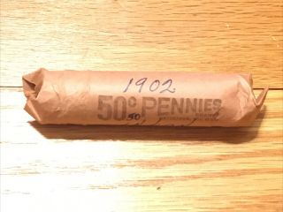 Roll Of 50 1902 Indian Head Cent Pennies