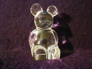 Orrefors Sweden Crystal Bears - 1 Bear W/cub And 1 Solo Bear (2 Total)