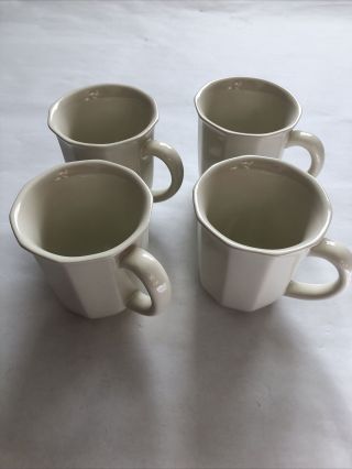 Pfaltzgraff Heritage Coffee Mugs Ivory White