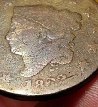 1823 Over 2 Large Cent N1 Variety Matron Head 1823/2 Key Date Low Mintage