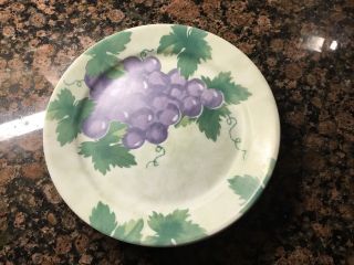 8 Corning Corelle Al Fresco Purple Grapes 10 1/4 " Dinner Plates