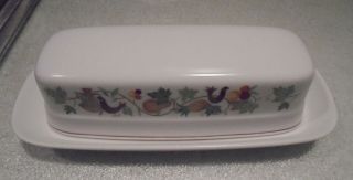 Noritake Progression Homecoming 1/4 Pound Covered Butter Dish Vgc
