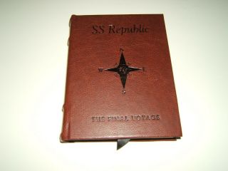 Ss Republic Shipwreck Coin Leatherette Display Book " The Final Voyage "