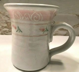 2 Vintage Redware Pottery Coffee Mug Signed Dalton Potters Pa