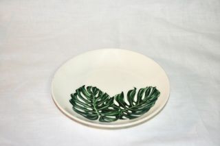 Santa Anita Ware Flowers Of Hawaii - Monstera Leaves - Bread And Butter Plate