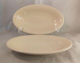 Set Of 2 Pfaltzgraff Cappuccino Oval Relish Dishes/appetizer Plates