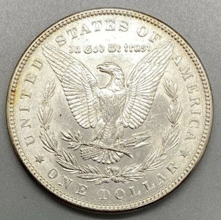 1888 Morgan Silver Dollar With Slight Golden Toning 2