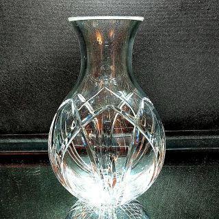 1 (one) Vintage Atlantis Chartres Cut Lead Crystal Vase 6 1/2 " - Discontinued