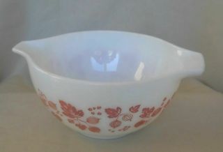 Vintage 1 - 1/2 Pt Pyrex Pink Gooseberry Cinderella Mixing Bowl 441 Xlent