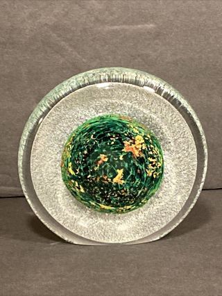Signed Michael Nourot Studio Art Glass Paperweight/sculpture Cw - 01 - 00 - Jw