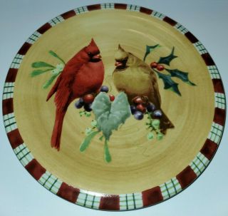 Lenox For The Holidays Winter Greetings Cardinal Salad Plate -