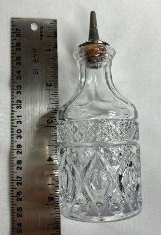 Vintage Imperial Viking Glass Cape Cod Pattern Oil Cruet Bottle