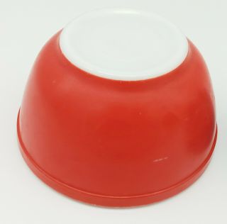 Rare Vintage Pyrex 1940s Red Mixing Bowl 402 No Numbers Primary Colors