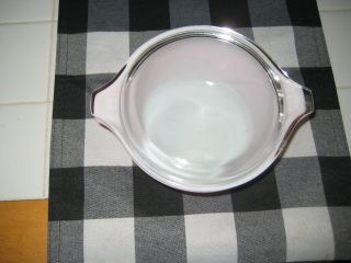 Vintage Pyrex 1qt Cassorole Pink Gooseverry With Lid No Stains Or Chips Bowls