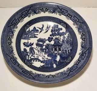 Churchill England Blue Willow Serving Vegetable Side Dish Bowl 8.  75 "