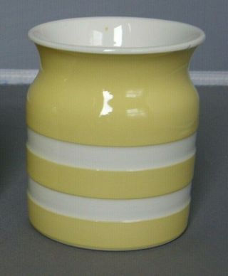 Spice Storage Jar Yellow Cornishware - T.  G.  Green Shield Mark - Pre - 1968 - No Lid