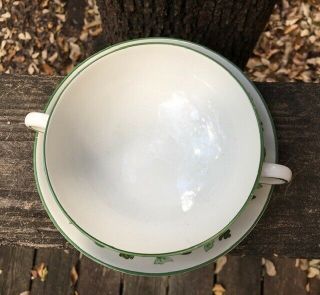 Wedgwood NAPOLEON IVY Cream Soup & Saucer Underplate 2