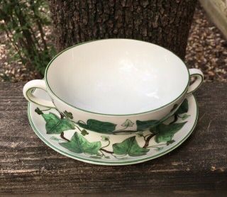 Wedgwood NAPOLEON IVY Cream Soup & Saucer Underplate 3