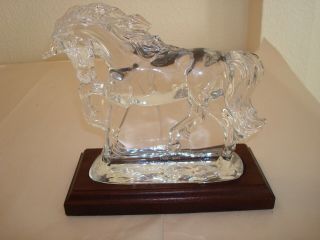 Waterford Crystal Unicorn 2001 Legends And Lore Figurine With Base Henry Ford