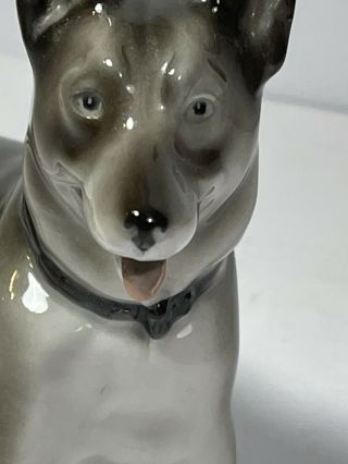 Vintage PFEFFER GOTHA Porcelain German Shepherd DOG Figurine LARGE Germany 2