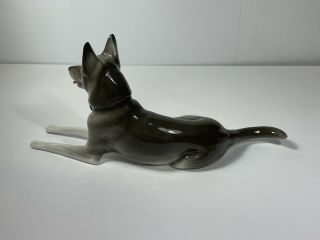 Vintage PFEFFER GOTHA Porcelain German Shepherd DOG Figurine LARGE Germany 3