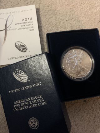 Silver American Eagle 1oz Uncirculated With 2019
