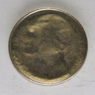 Jefferson Nickel Struck Thru Obverse Error Coin