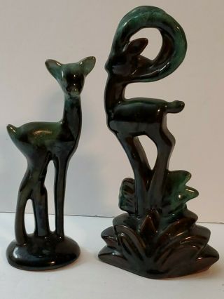 Vintage Blue Mountain Pottery Deers Fingurines.  Made In Canada