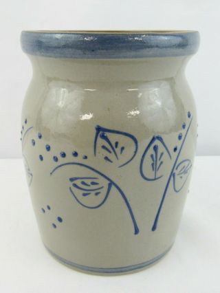 1998 Beaumont Brothers Pottery Bbp Salt Glaze Stoneware Utensil Crock