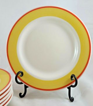Homer Laughlin Dinner Plate Orange Yellow Lead Restaurant Ware