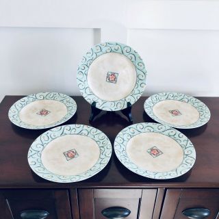 Corelle Watercolors 8.  5 " Lunch Plates (5)
