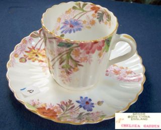 Copeland Spode Chelsea Garden Demitasse Cup And Saucer Mustard M3 Multiple Avail