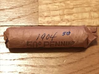 Roll Of 50 1904 Indian Head Pennies