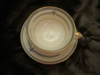 Lamberton China/ Puritan Pattern - Footed Cup And Saucer Set/