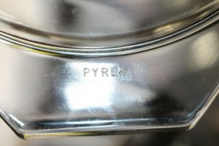 Vintage Pyrex White Snowflake on Turquoise 045 2 1/2 QT Casserole Dish Oval EUC 3
