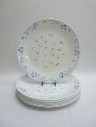 Corelle Provincial Blue 10 - 1/4 " Dinner Plates - Set Of 9